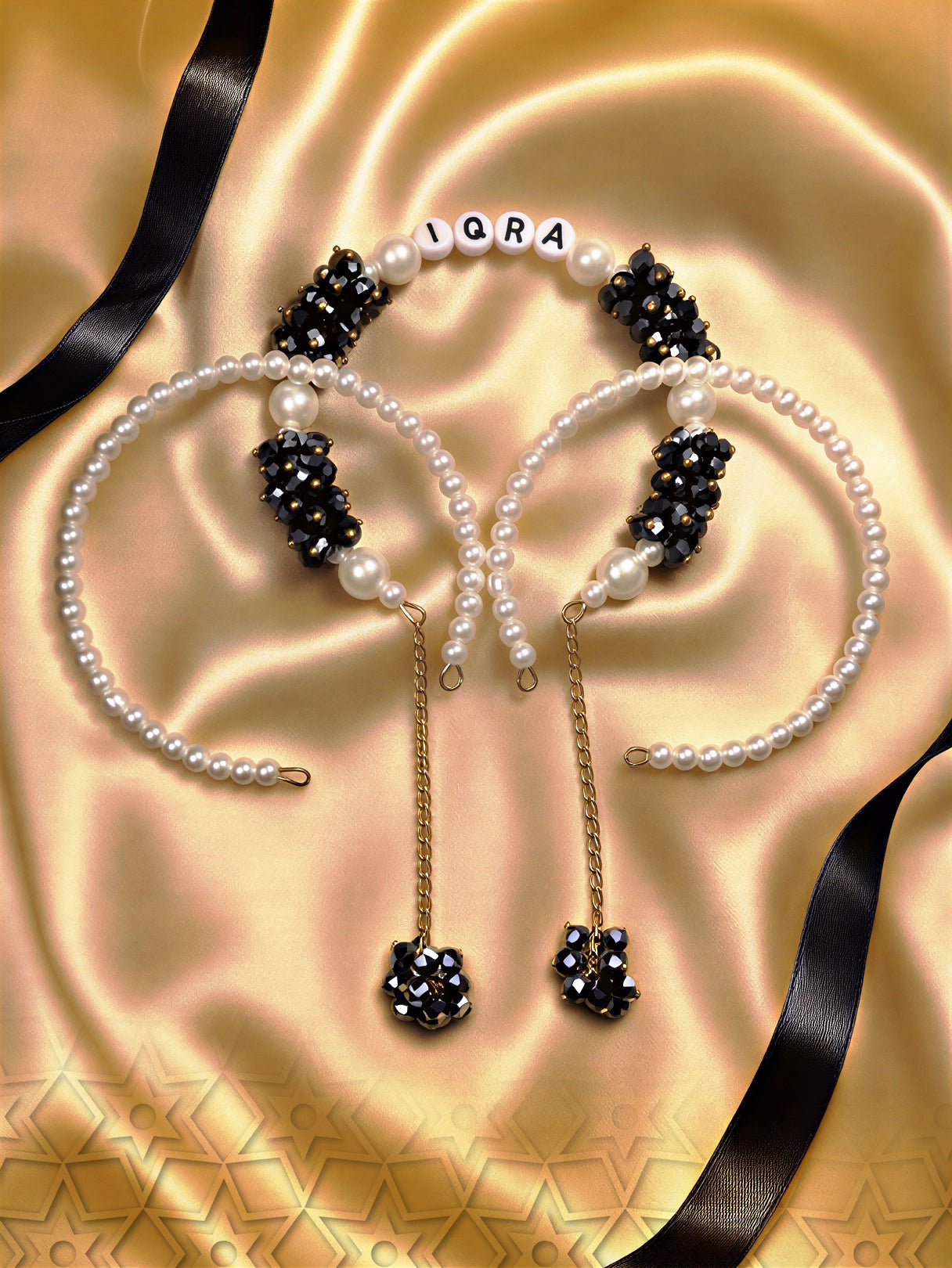 Custom Gajra Name Bracelet with Free to Churi & Free Packaging & Free Home Delivery