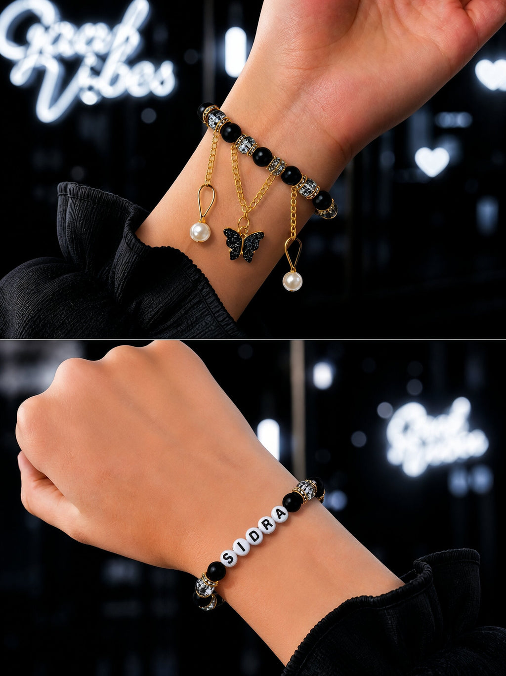 Customized Couple Butterfly Bracelet | Buy 1 Get 1 Free with Free Packaging and Free Home Deliver