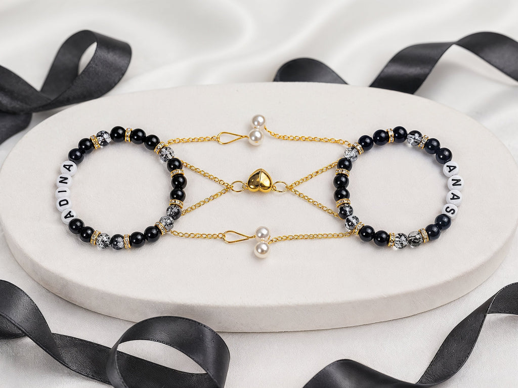 Customized Couple Heart Bracelet | Bexa Craft