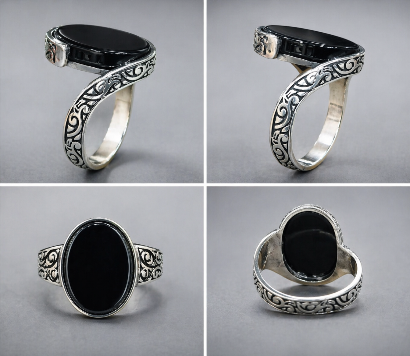 Black Yameni Aqeeq Turkish Ring Most Demanded