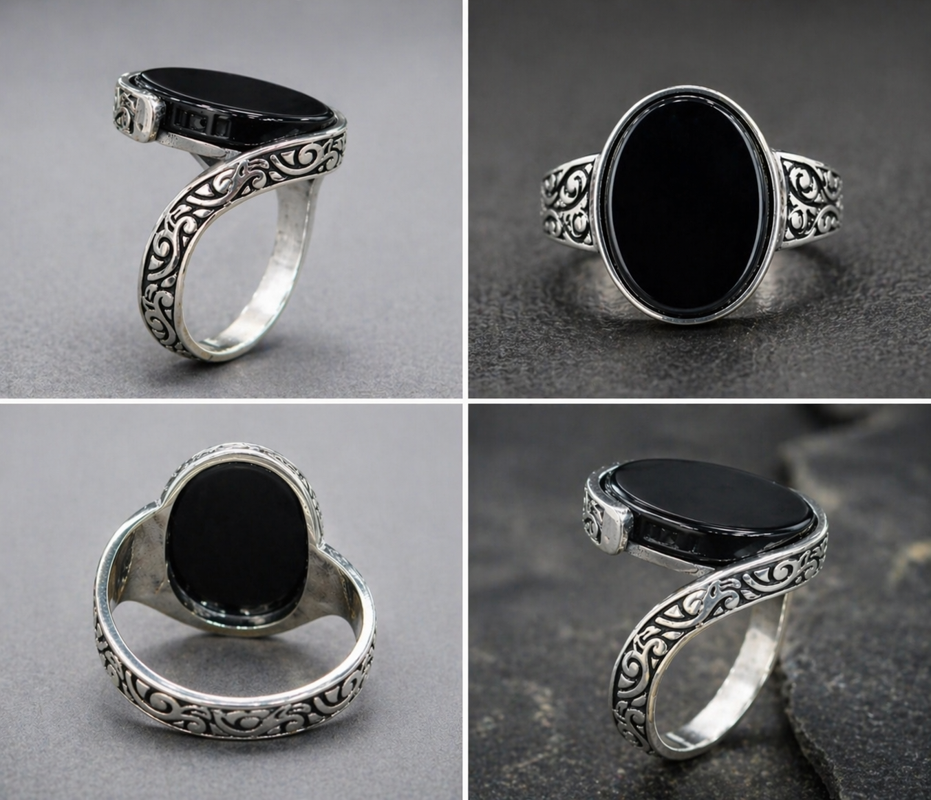 Black Yameni Aqeeq Turkish Ring Most Demanded