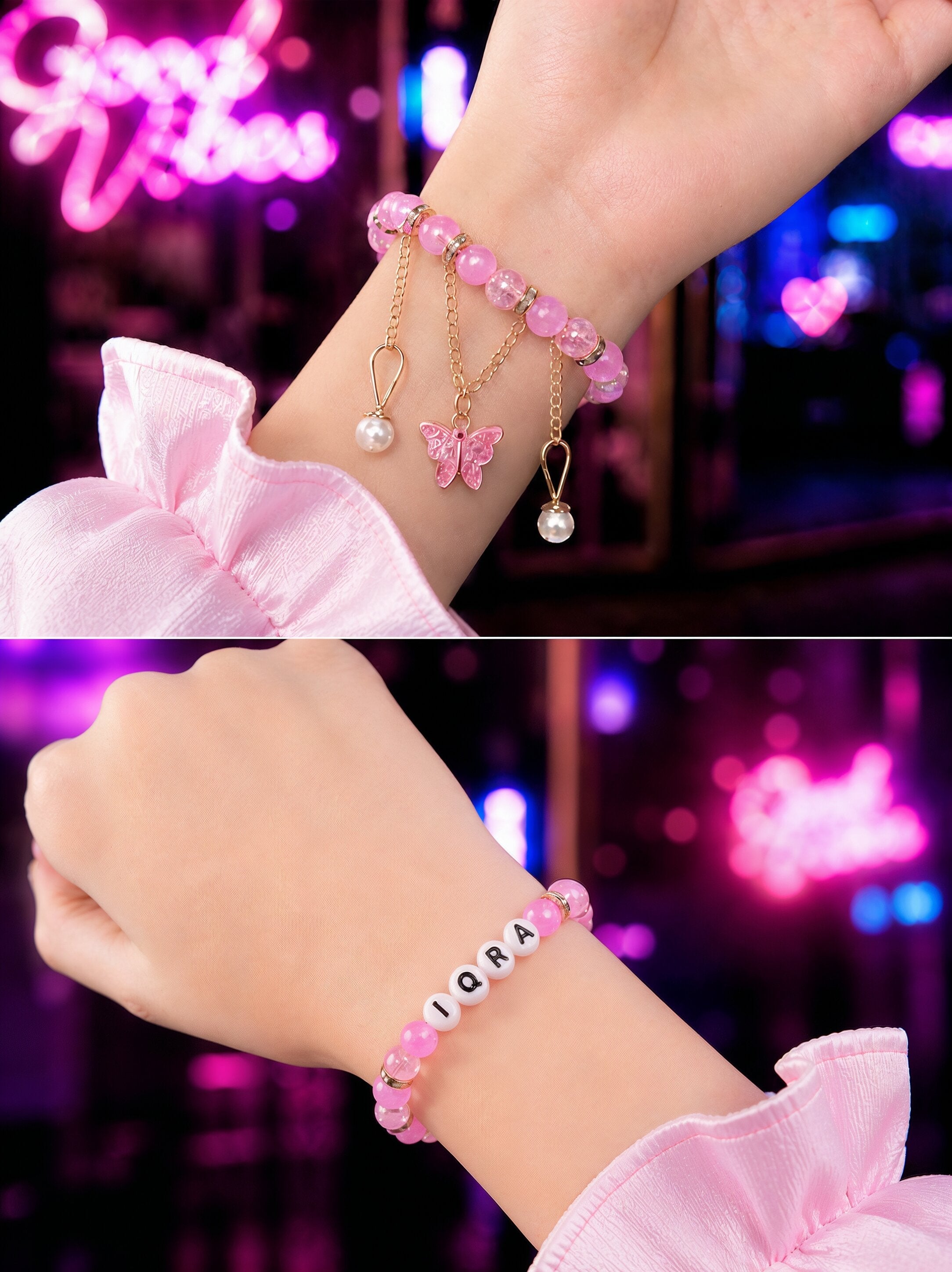 Customized Couple Butterfly Bracelet | Buy 1 Get 1 Free with Free Packaging and Free Home Deliver