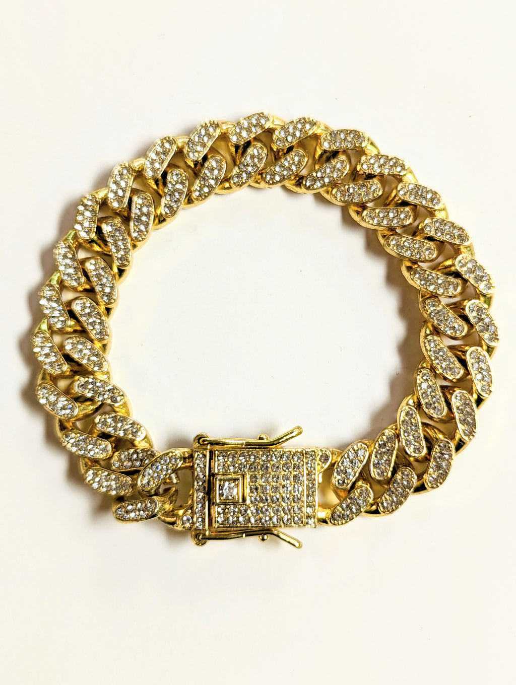 Aura Bling Gold Cuban Bracelet Free Shipping