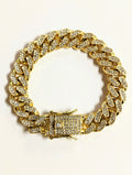 Aura Bling Gold Cuban Bracelet Free Shipping