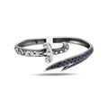Silver Handmade Sapphire Stone Sword Bracelet