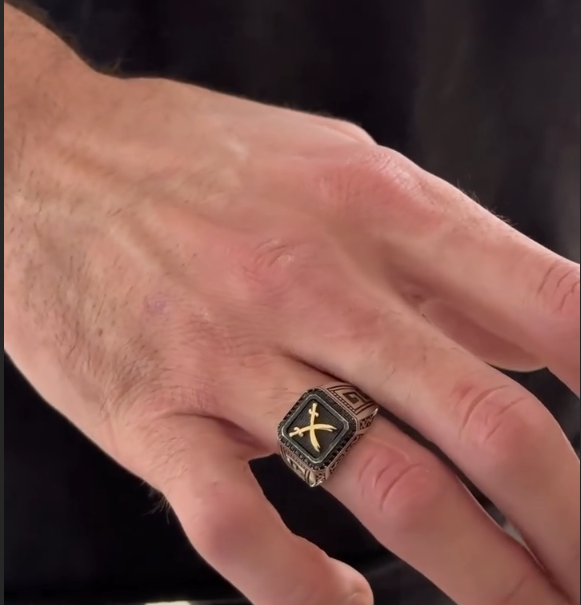 Zulfiqar Sword Men's Ring, 925 Sterling Silver, VIP Ring