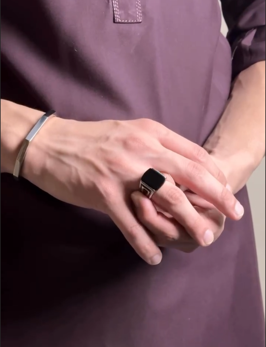 Turkish style Italian Ring stone model for Boys and Men