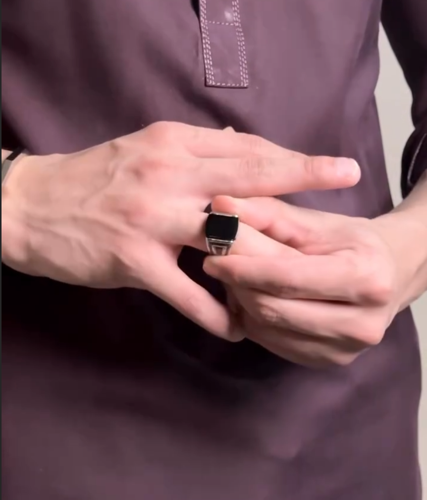 Turkish style Italian Ring stone model for Boys and Men