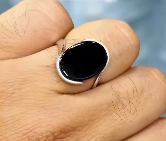 Black Yameni Aqeeq Famous Turkish Ring Most Demanded