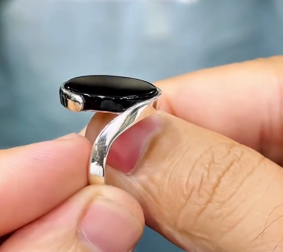 Black Yameni Aqeeq Famous Turkish Ring Most Demanded