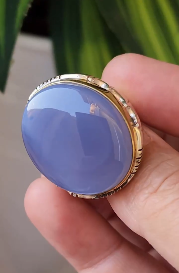 100% Original Antique Aqeeq VIP Ring Most Demanded