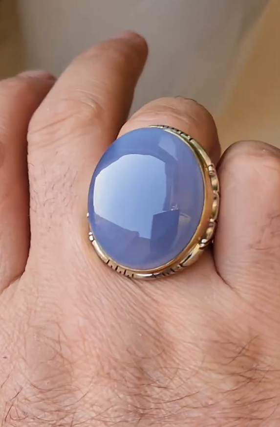 100% Original Antique Aqeeq VIP Ring Most Demanded