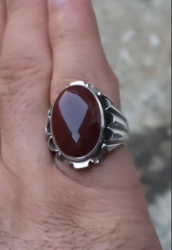 100% Original Antique Aqeeq VIP Ring Most Demanded
