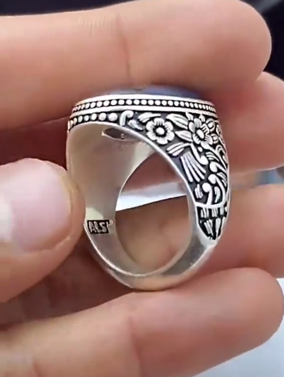 100% Original Antique Aqeeq VIP Ring Most Demanded