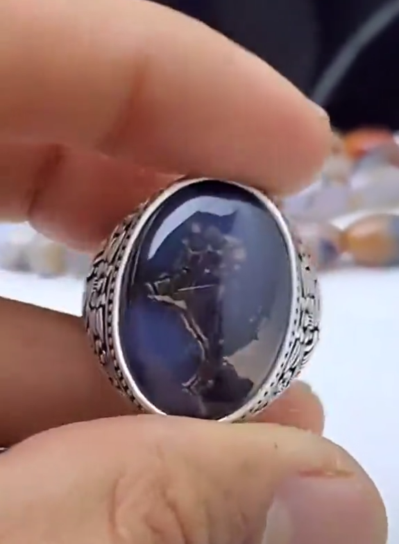 100% Original Antique Aqeeq VIP Ring Most Demanded
