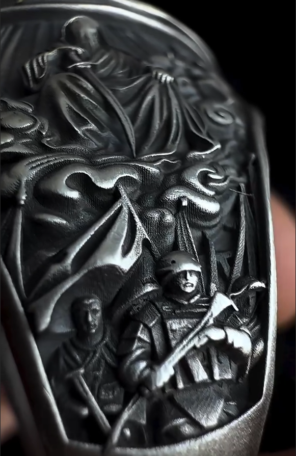 Prestige Hz. Ali Zulfikar  zircon stone Silver Men's Ring
