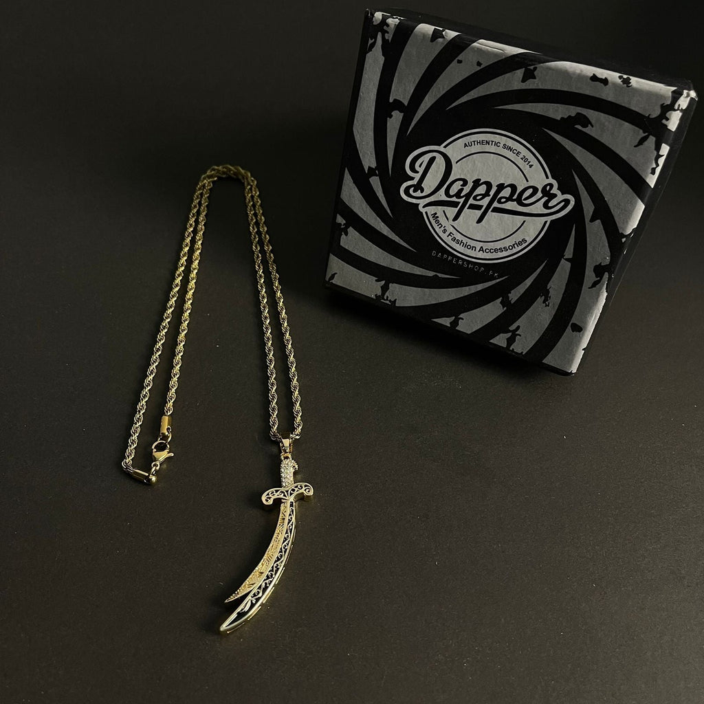 Premium Zulfiqar Sword Hazrat Ali Maula Sword Necklace